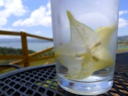 star fruit and water